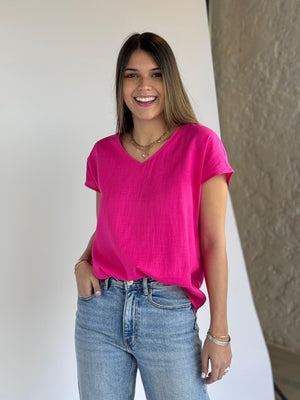 
                  
                    Blusa de Lino con botones atrás A469
                  
                