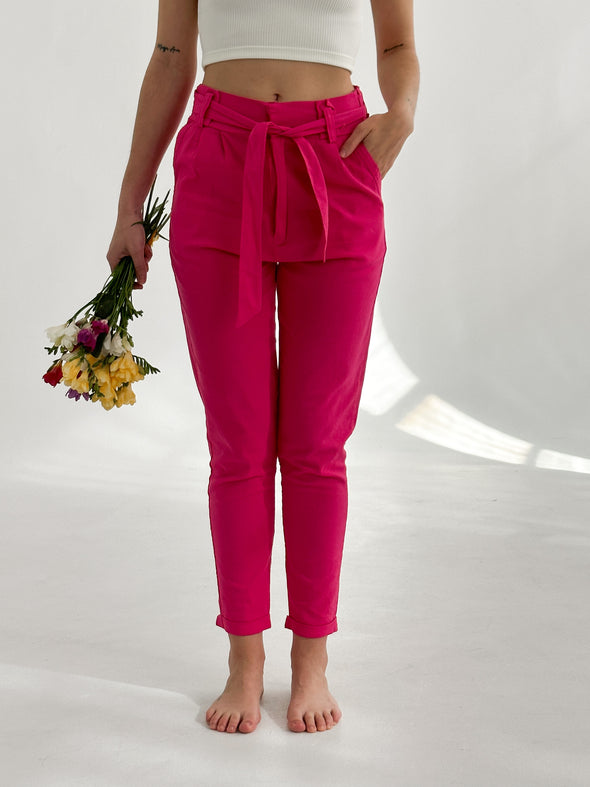 Pantalon de Lino con lazo Ale230